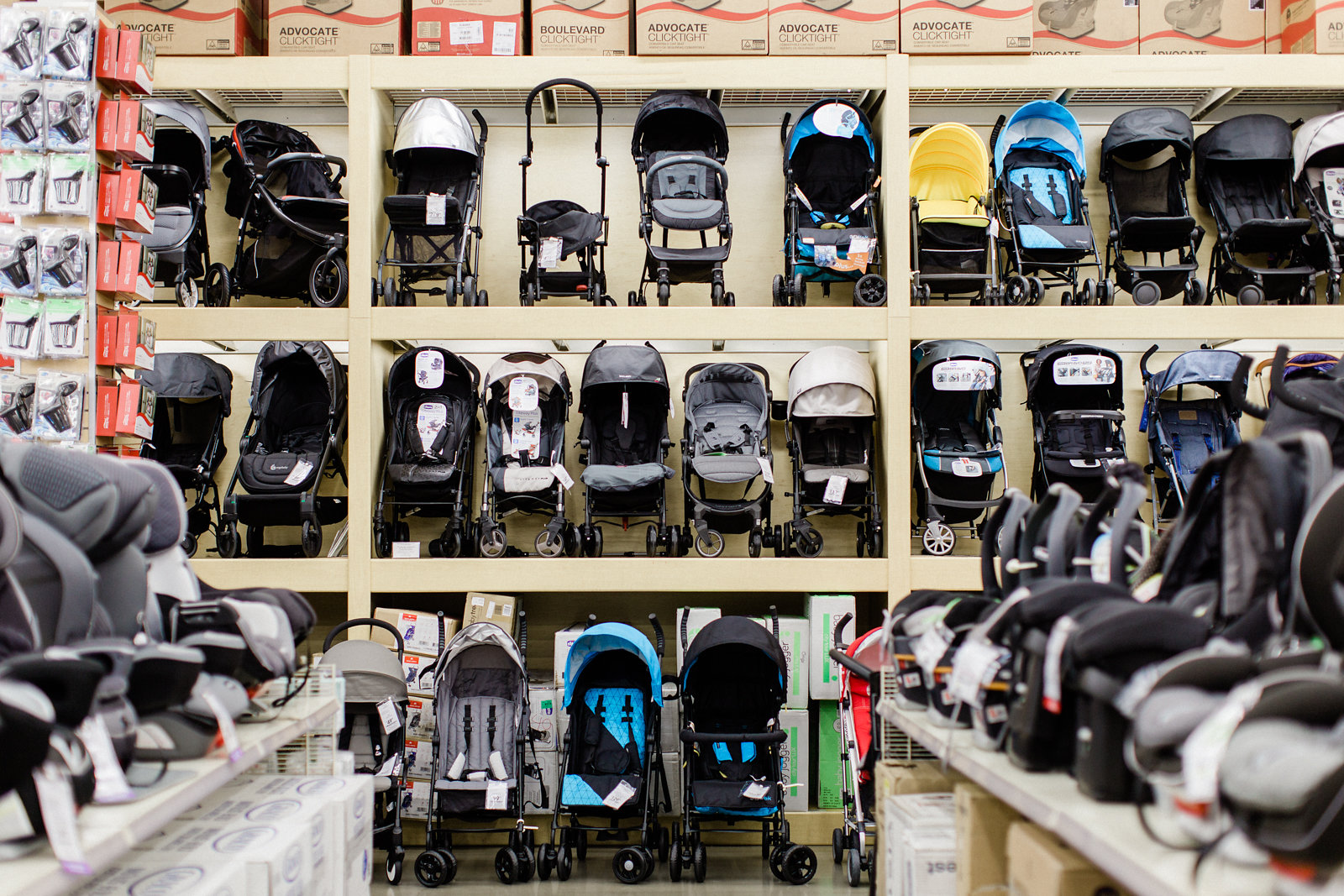 strollers and car seats